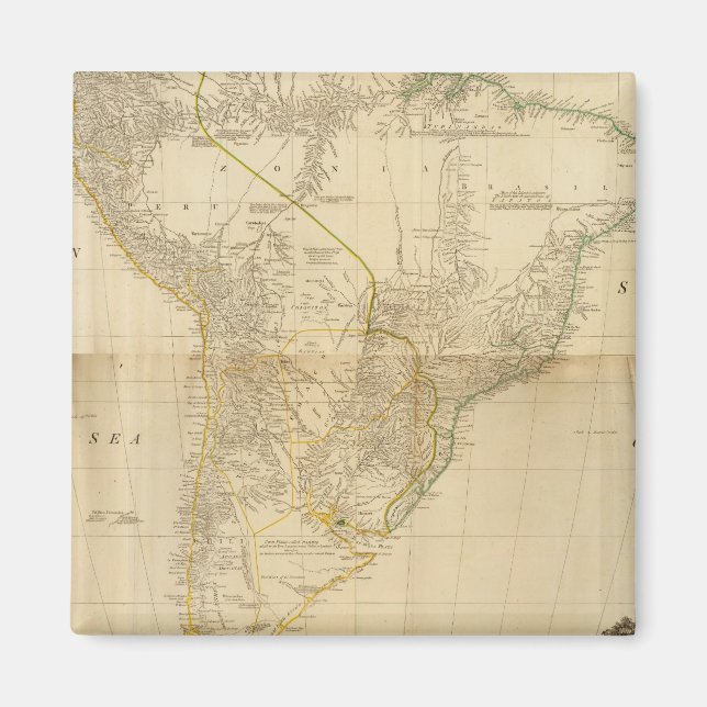 Sammansatt Sydamerika 2 Magnet (Framsidan)