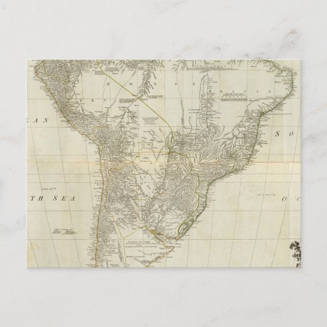 Sammansatt Sydamerika 2 Vykort (Framsida)