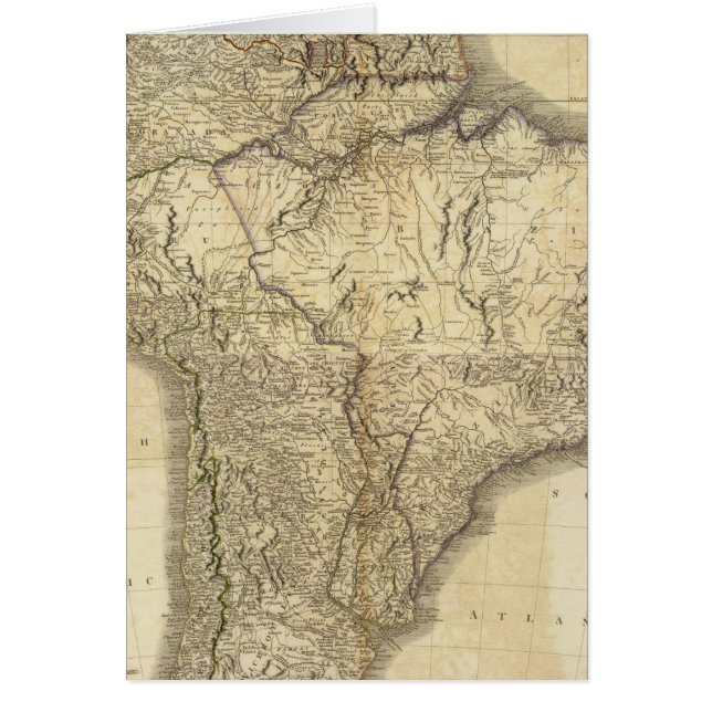 Sammansatt Sydamerika 3 Hälsningskort (Framsidan)