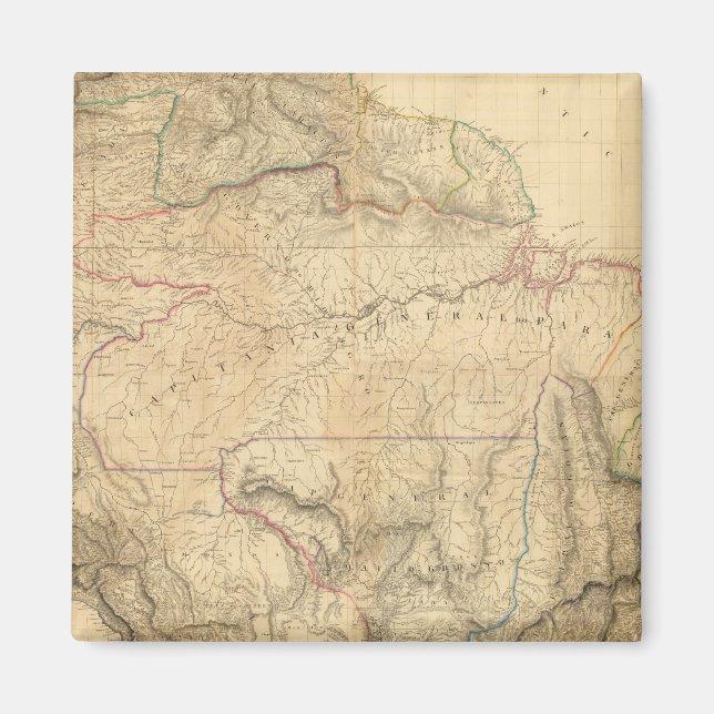 Sammansatt Sydamerika 4 Magnet (Framsidan)