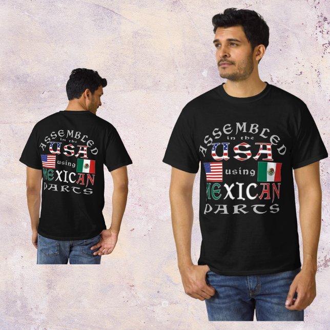 Sammansatt USA med hjälp av mexikanska reservdelar T Shirt (Skapare uppladdad)