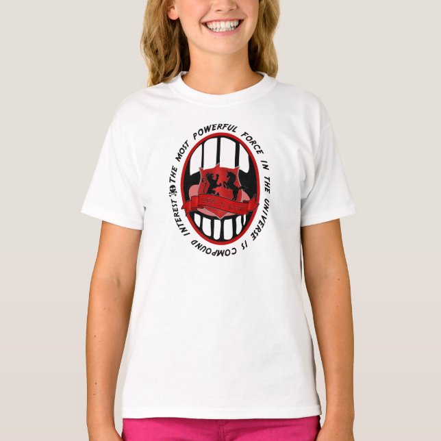 Sammansatta räntepengar t-shirt (Framsida)