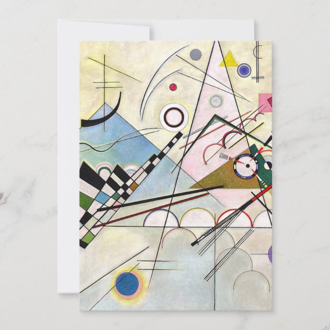 Sammansättning 8 Wassily Kandinsky Inbjudningar (Framsida)