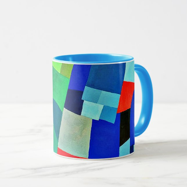 Sammansättning, abstrakt konst av Otto Freundlich Mugg (Framsida höger)