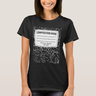 Sammansättning av anteckningsbokskostnad - matchan t shirt