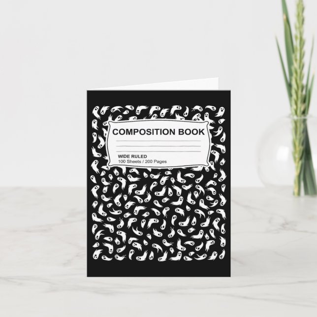 Sammansättning av bärbara datorer Halloween Costum Kort (Framsida)