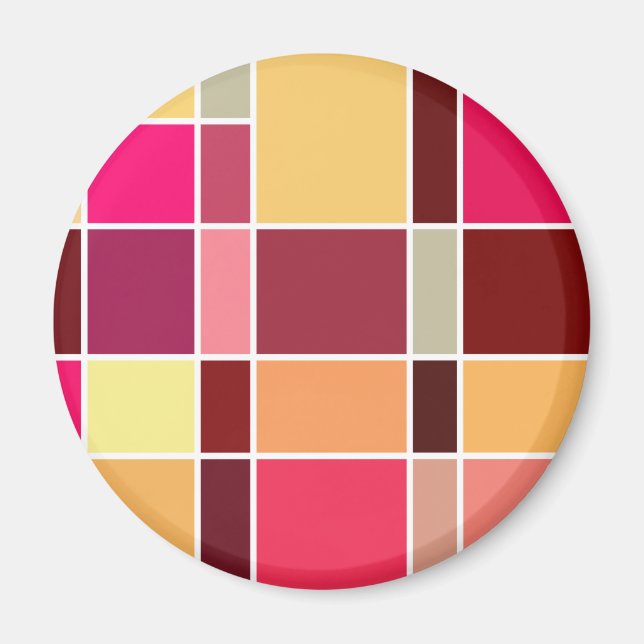 Sammansättning av färg Abstrakt Magnet (Framsidan)