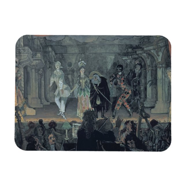 Sammansättning av frimurare innan ett magnet (Horisontell)