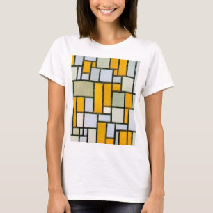 Sammansättning av Gult och Grått, mondrian T Shirt