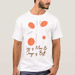 Sammansättning av minimal Orange för abstrakt T Shirt
