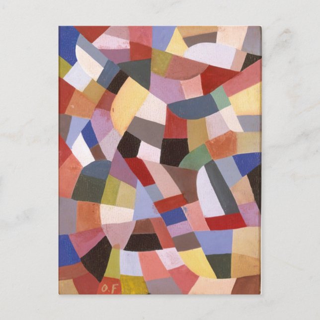 Sammansättning av Otto Freundlich Vykort (Framsida)