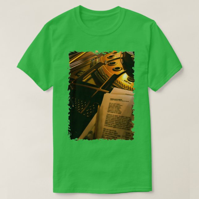 Sammansättning av piano t shirt (Design framsida)