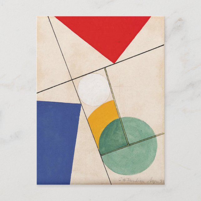 Sammansättning av Sophie Taeuber-Arp Vykort (Framsida)