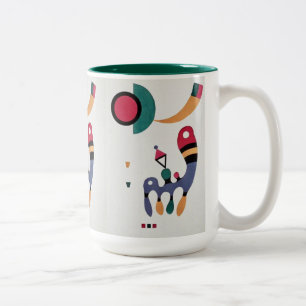 Sammansättning Biomorf Abstraction - Kandinsky Två-Tonad Mugg