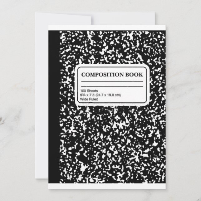 Sammansättning Bok/Student-lärare Inbjudningar (Framsida)