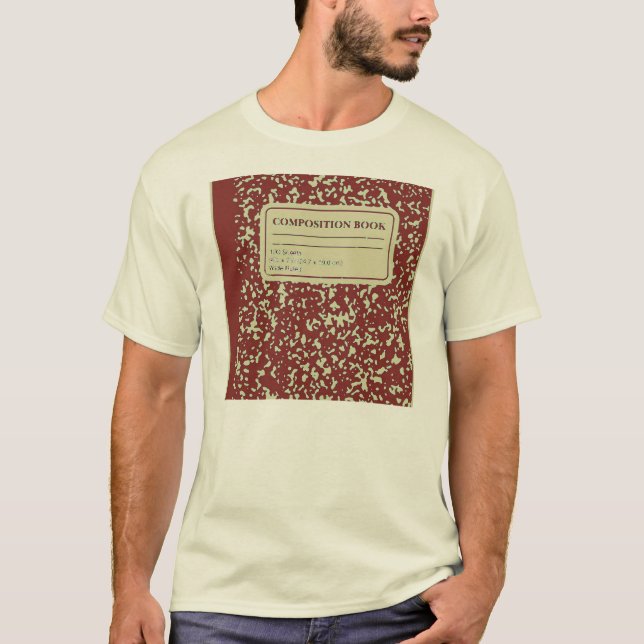 Sammansättning Bok/Student-lärare T-shirt (Framsida)