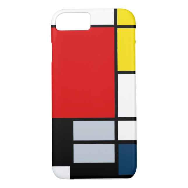 Sammansättning för kickRes Piet Mondrian Case-Mate iPhone Skal (Baksida)