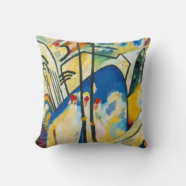 Sammansättning IV av Vassily Kandinsky Kudde (Framsida)
