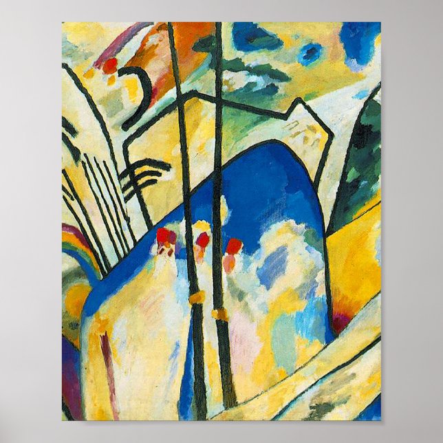 Sammansättning IV av Vassily Kandinsky Poster (Framsidan)