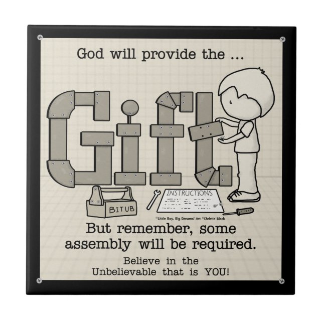 Sammansättning krävs kakelplatta (Framsidan)