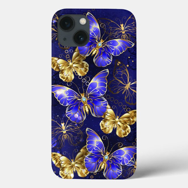 Sammansättning med Sapphire Butterflies (Baksida)