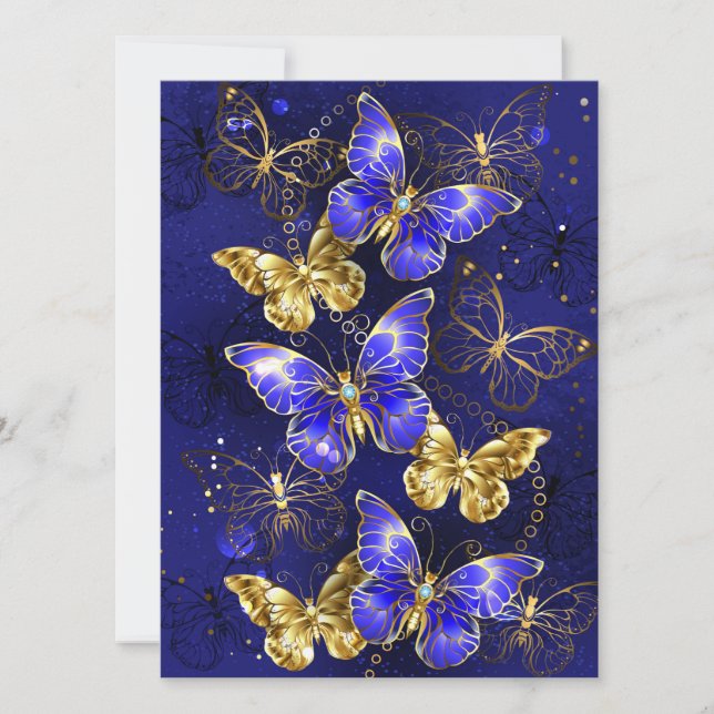 Sammansättning med Sapphire Butterflies (Framsida)
