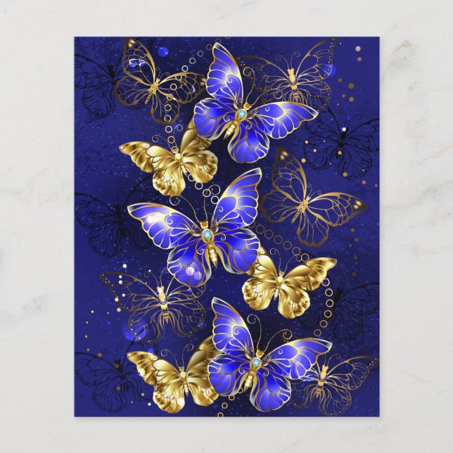 Sammansättning med Sapphire Butterflies (Framsida)