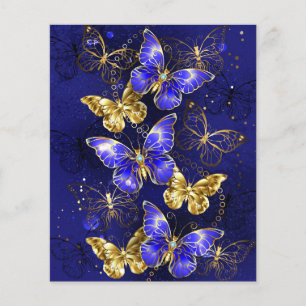 Sammansättning med Sapphire Butterflies