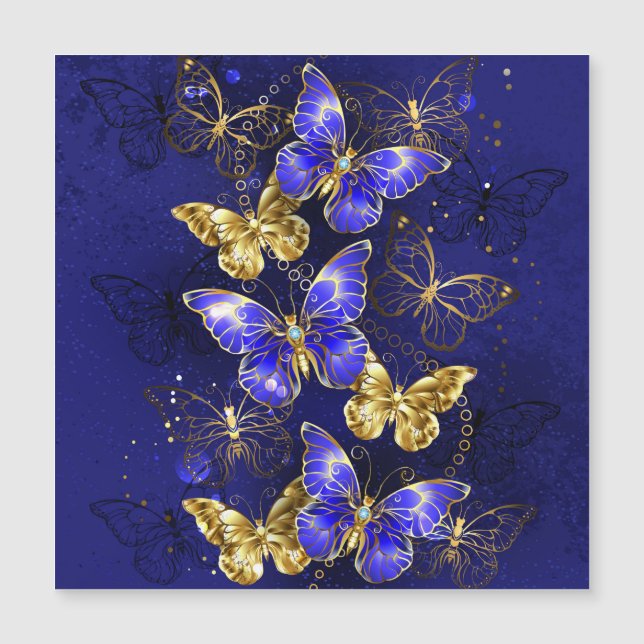 Sammansättning med Sapphire Butterflies (Framsida)