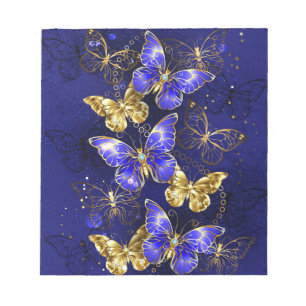 Sammansättning med Sapphire Butterflies Anteckningsblock