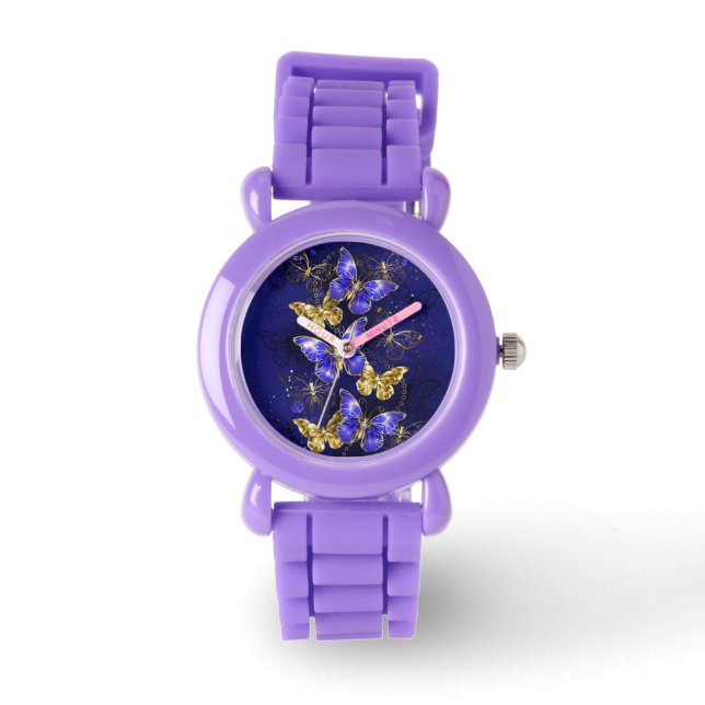 Sammansättning med Sapphire Butterflies Armbandsur (Framsida)