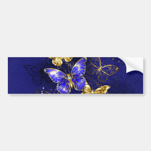 Sammansättning med Sapphire Butterflies Bildekal