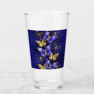 Sammansättning med Sapphire Butterflies Glaskopp