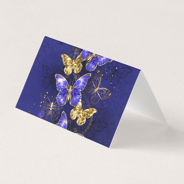 Sammansättning med Sapphire Butterflies Kort (Framsida)