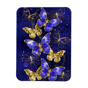 Sammansättning med Sapphire Butterflies Magnet