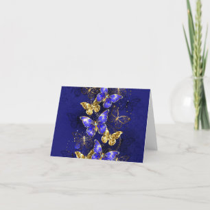 Sammansättning med Sapphire Butterflies Meddelande
