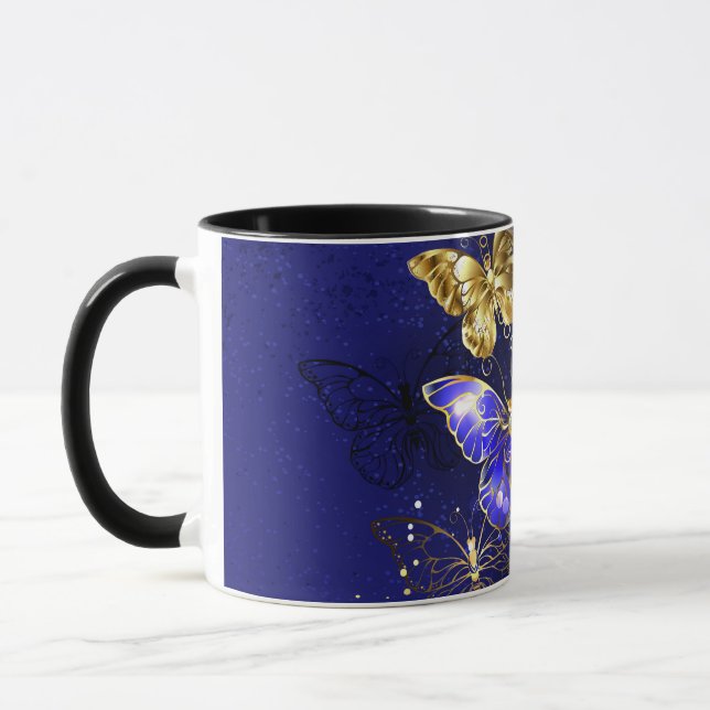 Sammansättning med Sapphire Butterflies Mugg (Vänster)