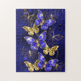 Sammansättning med Sapphire Butterflies Pussel