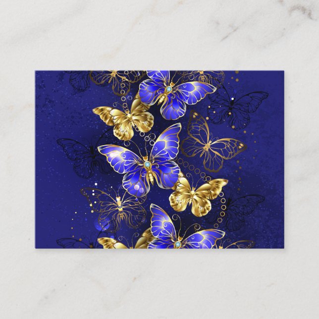 Sammansättning med Sapphire Butterflies Rådkort (Framsida)