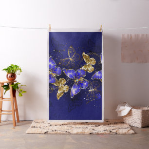 Sammansättning med Sapphire Butterflies Tyg