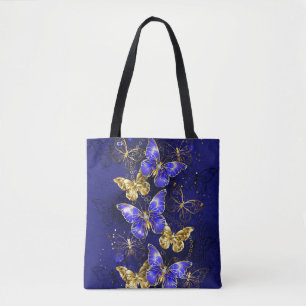 Sammansättning med Sapphire Butterflies Tygkasse