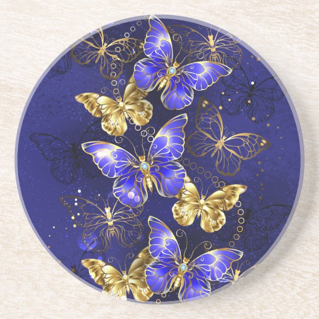 Sammansättning med Sapphire Butterflies Underlägg (Framsidan)