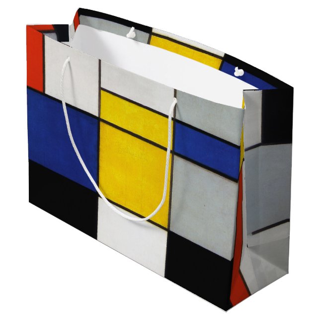 Sammansättning, mondrian Large Gift Bag (Baksidan Vinklad)