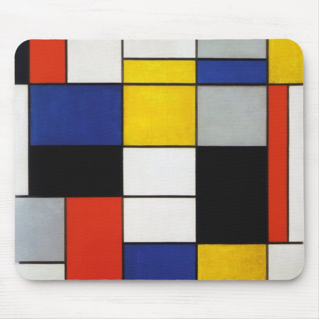 Sammansättning, mondrian musmatta (Framsidan)