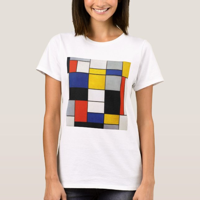 Sammansättning, mondrian t shirt (Framsida)
