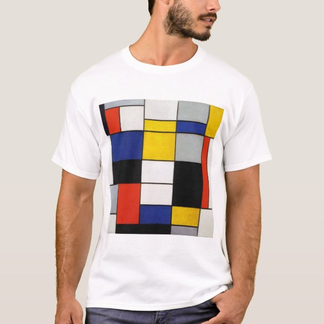 Sammansättning, mondrian t shirt (Framsida)