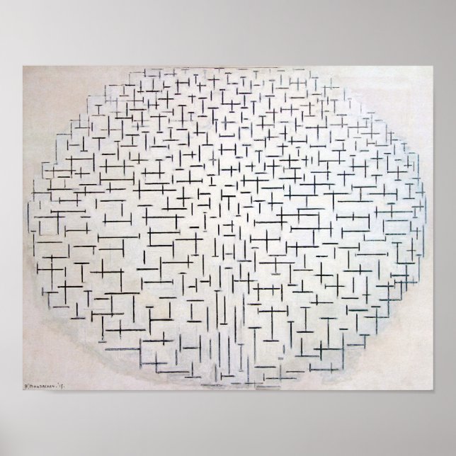 Sammansättning nr 10, Pier och Ocean | Mondriaan | Poster (Framsidan)