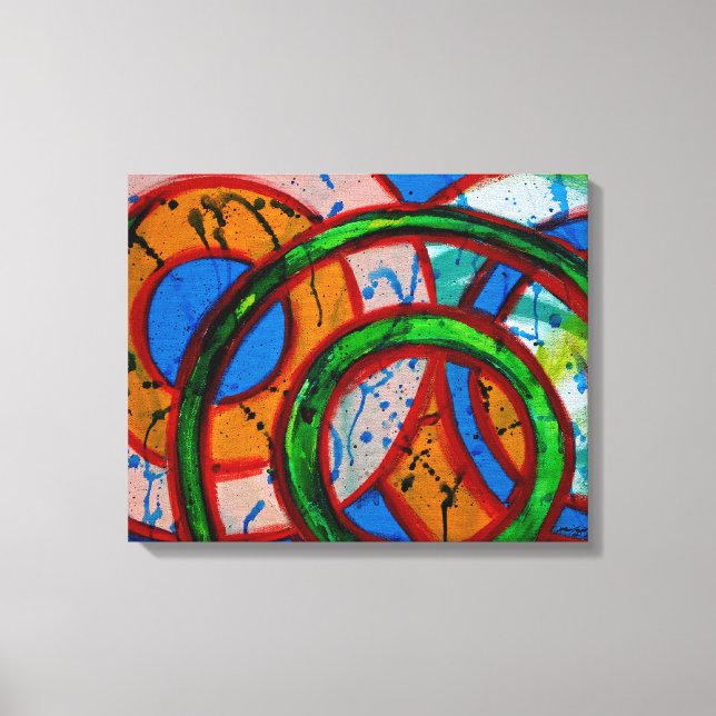 Sammansättning nr 20 från Michael Moffa Canvastryck (Framsida)