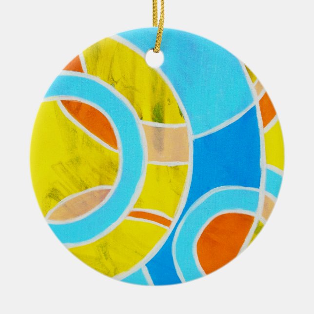 Sammansättning nr 23 från Michael Moffa Julgransprydnad Keramik (Framsidan)