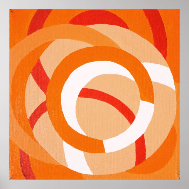 Sammansättning nr 43 - Poster av monokrom Orange (Framsidan)